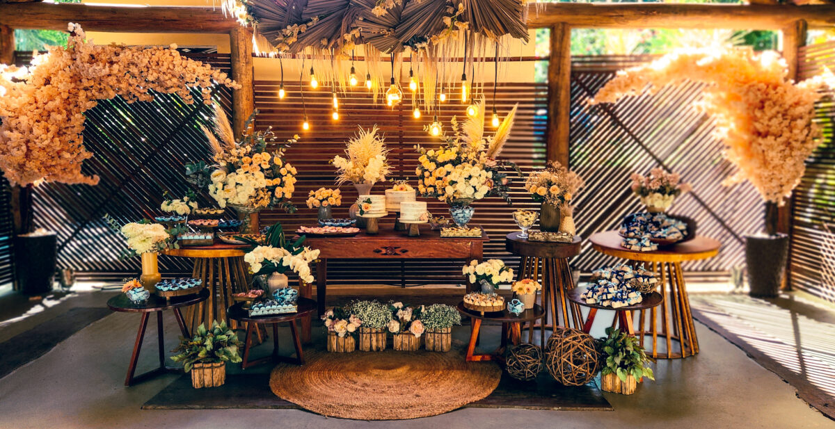 Elopement Wedding no Campo com decoração romântica com capim dos pampas.