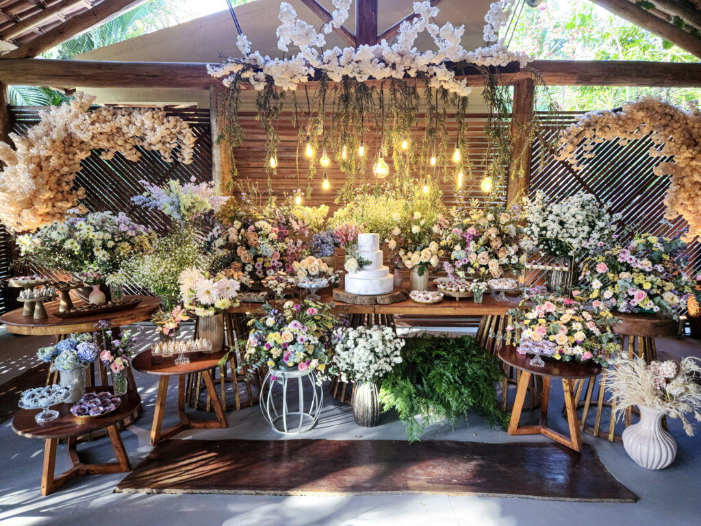 decoração casamento lilás romântico